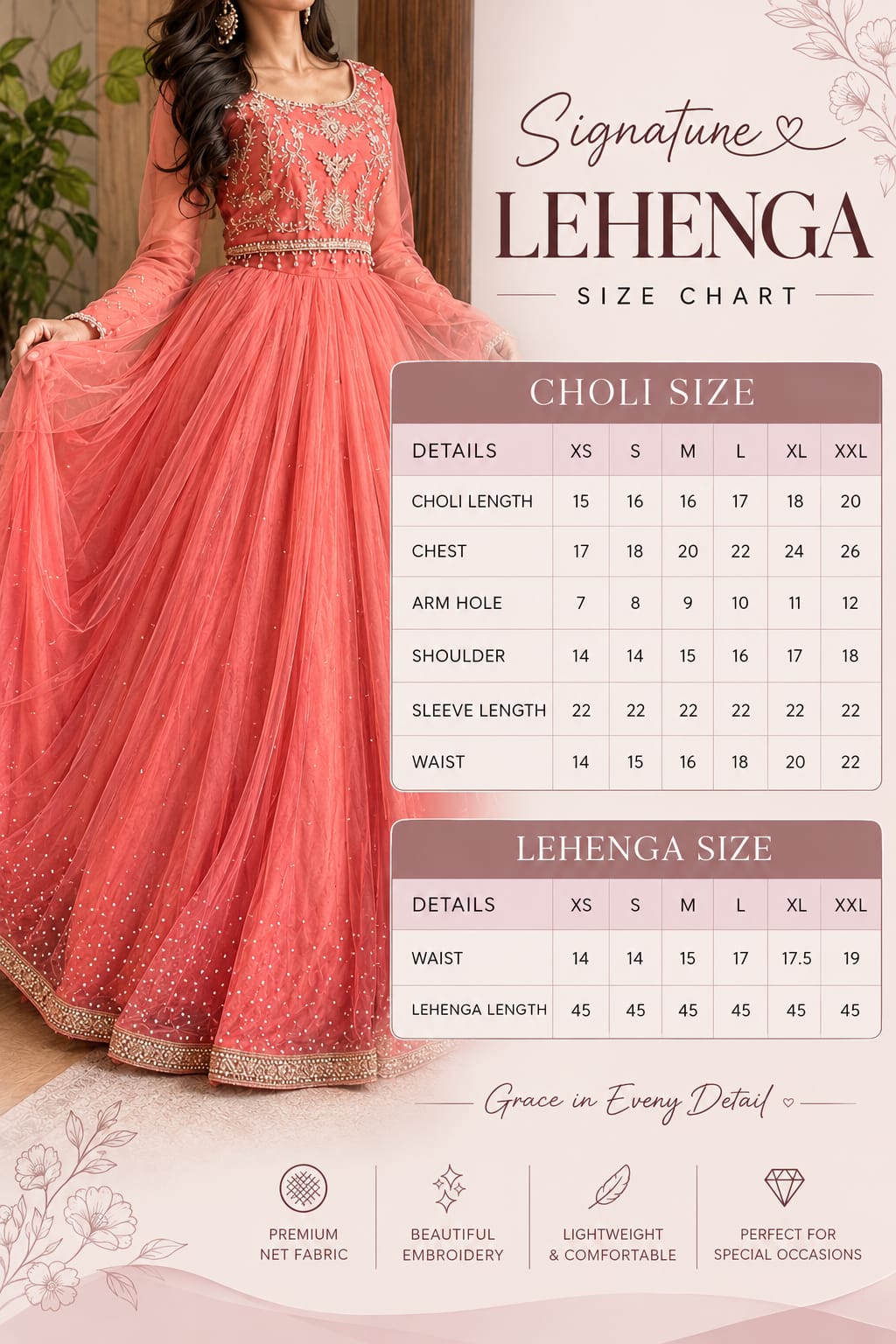 🌸 GULNAAR LEHNGA — RANGLY SIGNATURE PIECE 🌸